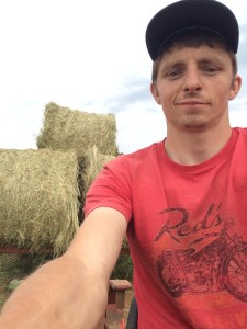 Getting the hay in before the rain
