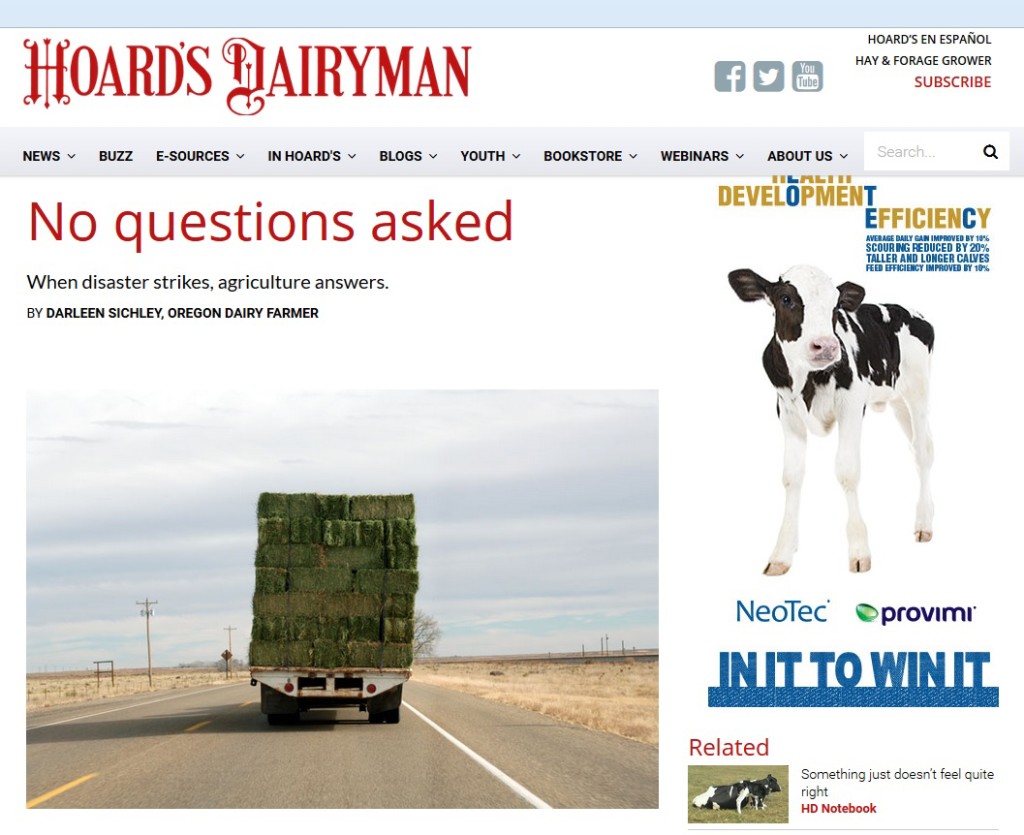 Hoard's Dairyman - No Questions Asked