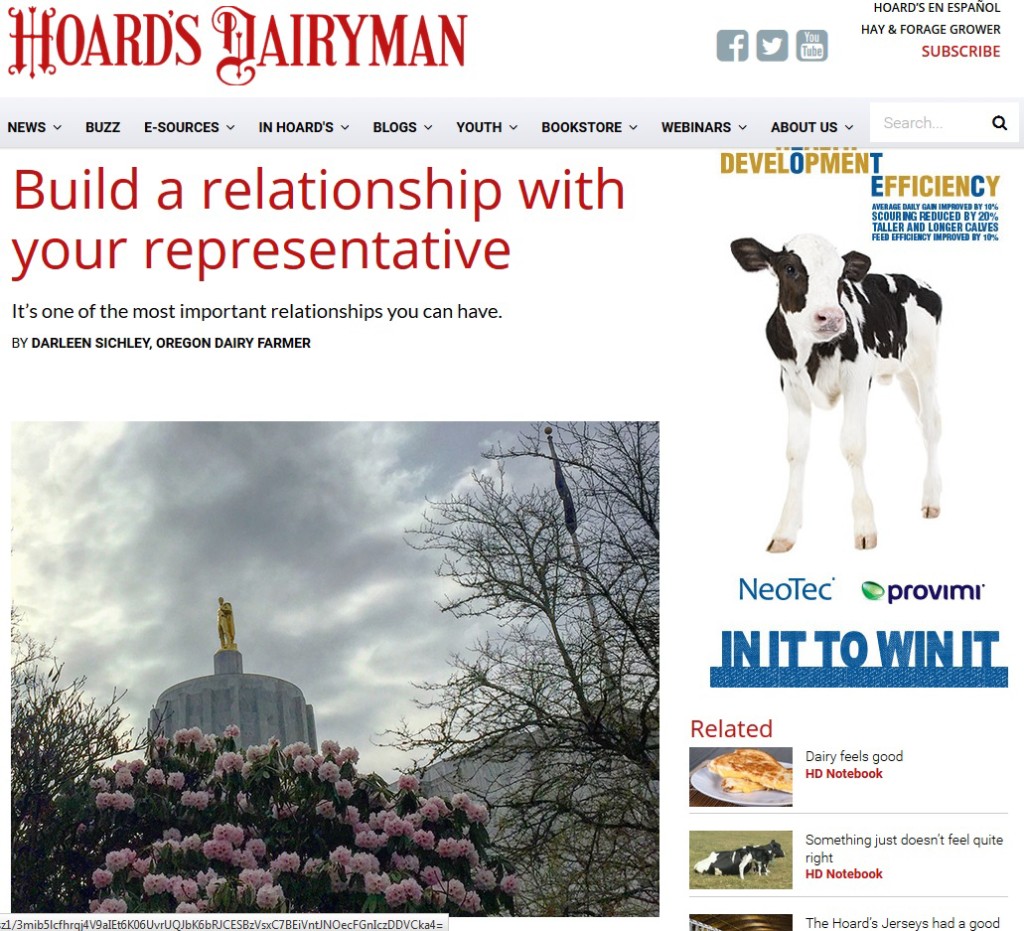 Hoard's Dairyman - Representative Relationship