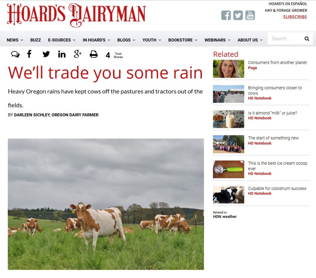 Hoard's Dairyman - Trade you Rain