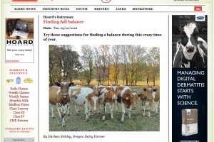 Hoard's Dairyman - Finding Fall Balance