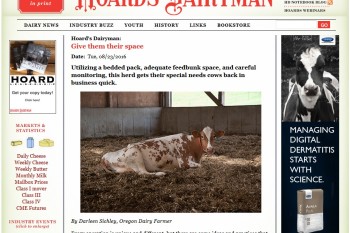 Hoard's Dairyman - Give Them Space