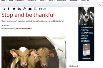 Hoard's Dairyman - Be Thankful