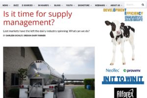 Hoard's Dairyman - Supply Management